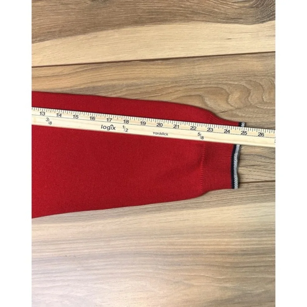 Chaps Ralph Lauren Sweater Mens XLarge Red Long‎ Sleeve Knit Crewneck